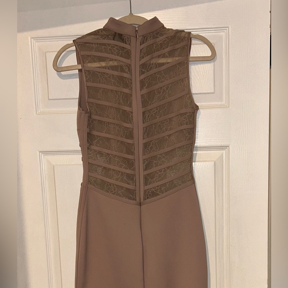 Marciano Sleeveless Taupe Dress with lace detail - Picture 3 of 3